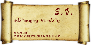 Sümeghy Virág névjegykártya